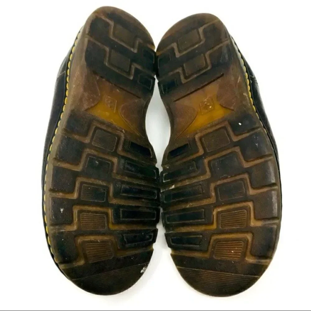 Dr Martens vintage brown leather slide on loafers 11 M